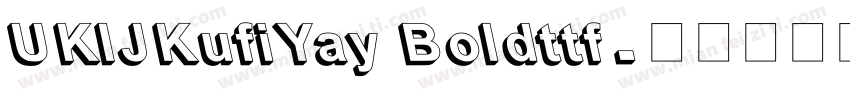 UKIJKufiYay Boldttf字体转换